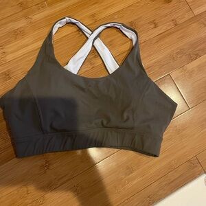 Olive green Sports Bra
